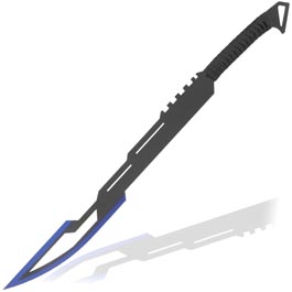Haller Rckenschwert schwarz/blau inkl. Nylonscheide und Rckentragegurt